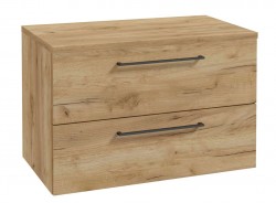 Kielle - Vega Skříňka včetně desky pod umyvadlo 80x50x46 cm, zlatý dub (50018S811)