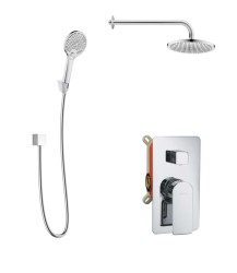 Kielle - Vega Sprchový set s baterií pod omítku, pro 2 spotřebiče, s příslušenstvím EcoSpare a tělesem, chrom (20618SP120)