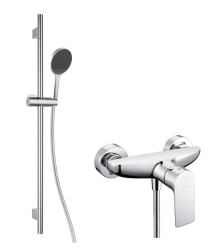 Kielle - Vega Sprchový set s baterií, tyčí, hadicí a sprchovou hlavicí EcoSpare, chrom (20618SN40)