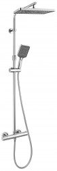 Kielle - Vega Sprchový set s termostatem, 30x20 cm, 3 proudy, chrom (20618000)