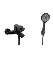 Kielle - Vega Vanová baterie s příslušenstvím EcoSpare, matná černá (10318SN24)