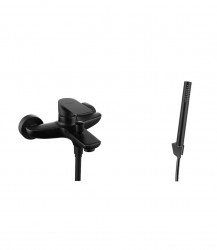 Kielle - Vega Vanová baterie s příslušenstvím EcoSpare, matná černá (10318SN34)