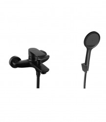 Kielle - Vega Vanová baterie s příslušenstvím EcoSpare, matná černá (10318SN44)