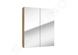 Kielle - Vega Zrcadlová skříňka, 60x73x15 cm, zlatý dub (50118601)
