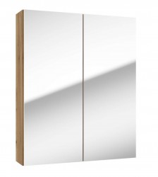 Kielle - Vega Zrcadlová skříňka, 60x73x15 cm, zlatý dub (50118601)