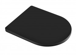 Kielle - WC sedátko, Softclose, EasyLock, Slim, matná černá (30401034)