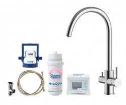 Kielle - Wimeo Dřezová baterie včetně filtrace, broušená nerez (10525SFI15)