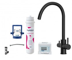 Kielle - Wimeo Dřezová baterie včetně filtrace, matná černá (10525SFI124)