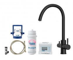 Kielle - Wimeo Dřezová baterie včetně filtrace, matná černá (10525SFI14)