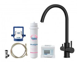 Kielle - Wimeo Dřezová baterie včetně filtrace, matná černá (10525SFI34)