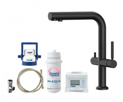 Kielle - Wimeo Dřezová baterie včetně filtrace, matná černá (10525SFI74)