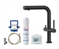 Kielle - Wimeo Dřezová baterie včetně filtrace, matná černá (10525SFI84)