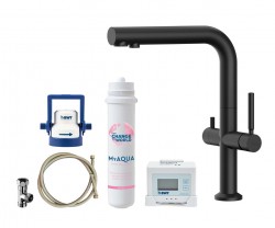 Kielle - Wimeo Dřezová baterie včetně filtrace, matná černá (10525SFI94)