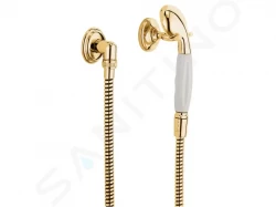 KLUDI - Adlon Set sprchové hlavice, 1 proud, držáku a hadice, zlatá (2710545)