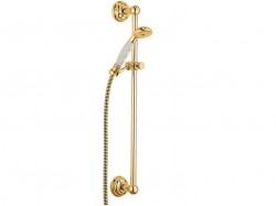 KLUDI - Adlon Set sprchové hlavice, tyče a hadice, 3 proudy, pozlacená (2710345)