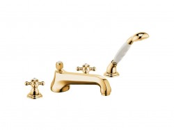 KLUDI - Adlon Vanová baterie 4-otvorová, zlatá (515254520)
