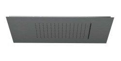 KLUDI - Asana Hlavová sprcha, 60x30 cm, 2 proudy, broušený Gunmetal (69450N2-00)