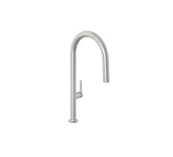KLUDI - Aurea Dřezová baterie s výsuvnou sprškou, kartáčovaný nikl (55852N575)