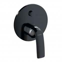 KLUDI - Balance Baterie pod omítku pro 2 spotřebiče, matná černá/chrom (527598775)