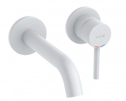 KLUDI - Bozz Baterie pod omítku, 2-otvorová instalace, matná bílá (382445376)