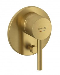 KLUDI - Bozz Baterie pod omítku, pro 2 spotřebiče, kartáčované zlato (38716N076)