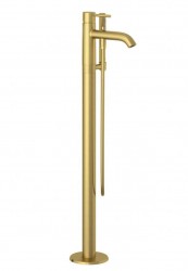 KLUDI - Bozz Vanová baterie do podlahy, kartáčované zlato (38590N076)