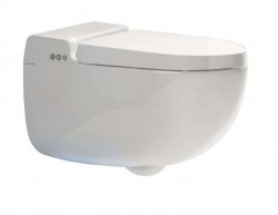 KLUDI - CleanTronic Elektronický bidet s keramikou a dálkovým ovládáním, Rimless, Spiralflush, lesklá bílá (16WCW0143)