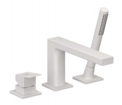 KLUDI - Decus Baterie na okraj vany, 3-otvorová instalace, matná bílá (544485375)