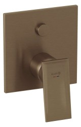 KLUDI - Decus Baterie pod omítku, pro 2 spotřebiče, kartáčovaný bronz (54759N175)