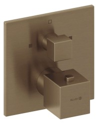 KLUDI - Decus Termostatická baterie pod omítku, pro 2 spotřebiče, kartáčovaný bronz (54810N175)