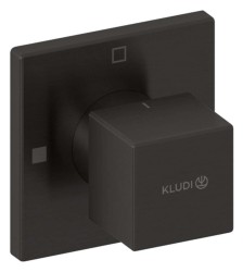 KLUDI - Decus Ventil pod omítku, pro 2 spotřebiče, broušený Gunmetal (54847N275)