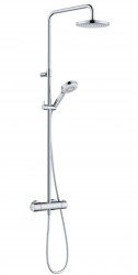 KLUDI - Dive Sprchový set s termostatem, průměr 20 cm, 3 proudy, chrom (6807905-00)