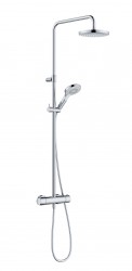 KLUDI - Dive Sprchový set s termostatem, průměr 20 cm, 3 proudy, chrom (6907905-00)