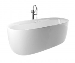 KLUDI - Elin Volně stojící vana, 180x80 cm, lesklá bílá (52BF0143)