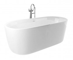 KLUDI - Elin Volně stojící vana, 180x80 cm, lesklá bílá (52BF0243)