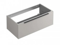 KLUDI - Icos Umyvadlová skříňka, 100x50x35 cm, 1 zásuvka, matná písečně šedá (50S100O2)