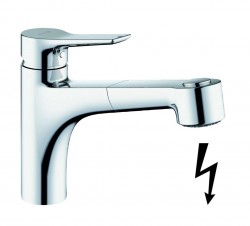 KLUDI - Mix Dřezová baterie s výsuvnou sprškou, chrom (329420575)