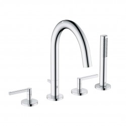 KLUDI - Nova Fonte Baterie na okraj vany, 4-otvorová instalace, chrom (204250515)