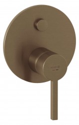 KLUDI - Nova Fonte Baterie pod omítku pro 2 spotřebiče, kartáčovaný bronz (20759N115)