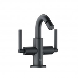 KLUDI - Nova Fonte Bidetová baterie, s výpustí, matná černá (203133915)