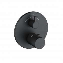 KLUDI - Nova Fonte Termostatická baterie pod omítku, pro 2 spotřebiče, matná černá (208103915)