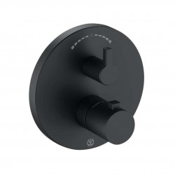 KLUDI - Nova Fonte Termostatická baterie pod omítku pro 2 spotřebiče, matná černá (208303915)