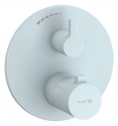 KLUDI - Nova Fonte Termostatická sprchová baterie pod omítku, matná světle modrá (20885O415)