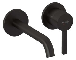 KLUDI - Nova Fonte Umyvadlová baterie pod omítku, 2-otvorová instalace, broušený Gunmetal (20244N215)