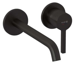 KLUDI - Nova Fonte Umyvadlová baterie pod omítku, 2-otvorová instalace, broušený Gunmetal (20245N215)