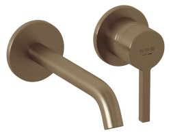 KLUDI - Nova Fonte Umyvadlová baterie pod omítku, 2-otvorová instalace, kartáčovaný bronz (20244N115)