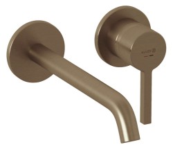 KLUDI - Nova Fonte Umyvadlová baterie pod omítku, 2-otvorová instalace, kartáčovaný bronz (20245N115)