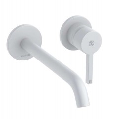 KLUDI - Nova Fonte Umyvadlová baterie pod omítku, 2-otvorová instalace, matná bílá (202455315)