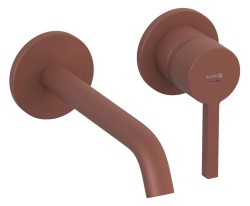 KLUDI - Nova Fonte Umyvadlová baterie pod omítku, 2-otvorová instalace, matná cihlová (20244O515)