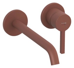 KLUDI - Nova Fonte Umyvadlová baterie pod omítku, 2-otvorová instalace, matná cihlová (20245O515)